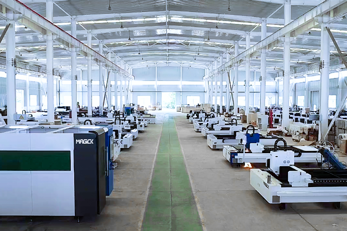 MAGICK - Diagrama de fábrica del fabricante de máquinas de corte por láser de fibra