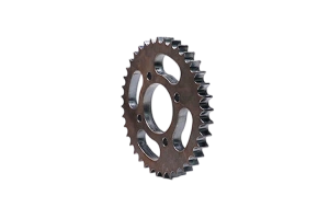 Laser-cut metal gear with precision teeth and center holes