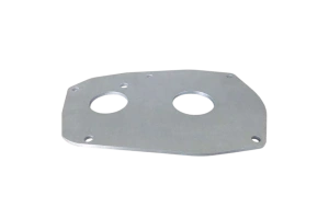 Laser-cut galvanized metal sheet with precision holes