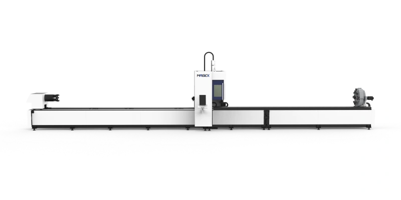 MAGICK MK-T3W three chuck heavy duty horizontal tube laser cutting machine