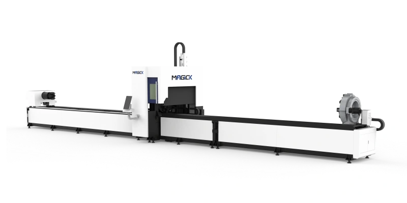 MAGICK MK-T3W heavy duty three chuck tube laser cutting machine