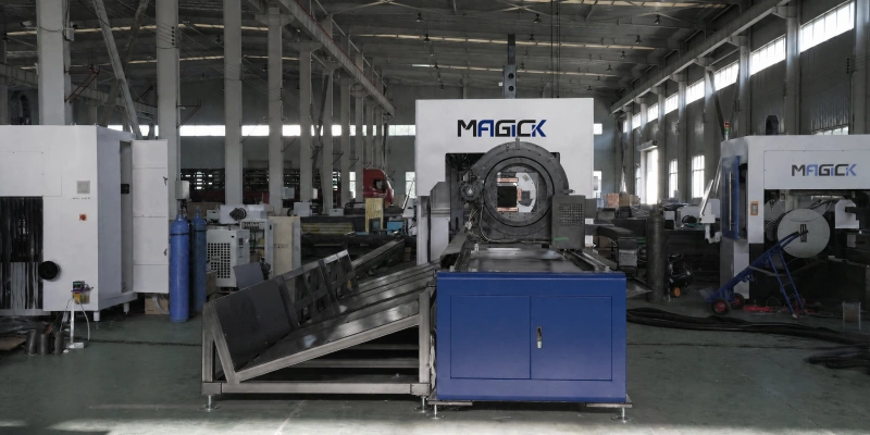 MK-T3W heavy duty tube laser cutting machine for large diameter and thick wall tubes