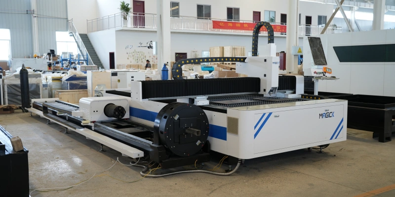 MK-ST dual-use fiber laser cutting machine for sheet metal and tube processing