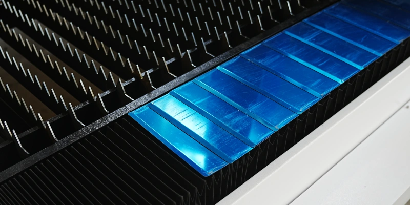 MK-ST laser cutting machine armored bellows protective cover shielding against sparks and cutting debris