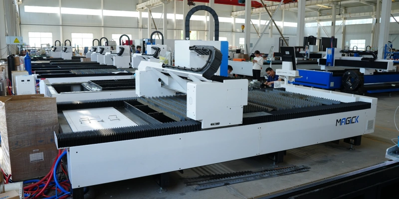 MK-S single table fiber laser cutting machine for sheet metal and plate processing