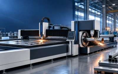 All-in-one sheet and tube laser cutting machine